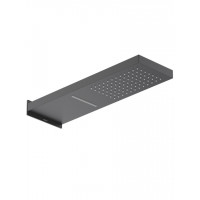 Верхний душ настенный Aquanet 2 jet 550x170x30 мм матовый черный AQ2085MB