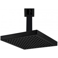 Верхний душ TOPAZ TIERA квадратный 200x200 мм матовый черный 102145032C1EX