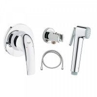 Готовый комплект для гигиенического душа GROHE BauCurve со встраиваемым смесителем хром 129185