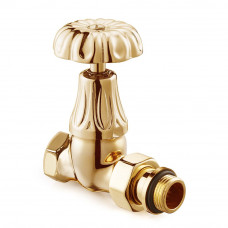 Клапан радиаторный прямой SR Rubinetterie Floral Old Style 1/2 золото 0338-1500D000 Клапан радиаторный прямой SR Rubinetterie Floral Old Style 1/2 золото 0338-1500D000