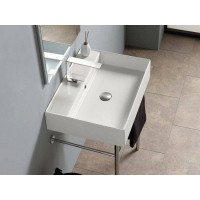 Раковина подвесная Scarabeo Teorema 2.0 60x46 см 1 отверстие для смесителя Pearl 5105/41