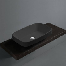 Раковина накладная SIMAS Baden Baden 60х38 см без отверстия nero matt BB11 nero matt