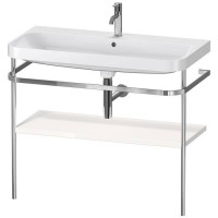 Консоль напольная с умывальником Duravit Happy D.2 Plus 97.5х49 см белый глянцевый/хром HP4838O2222
