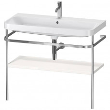 Консоль напольная с умывальником Duravit Happy D.2 Plus 97.5х49 см белый глянцевый/хром HP4838O2222