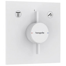 Смеситель для 2 потребителей hansgrohe DuoTurn E внешняя часть белый матовый 75417700