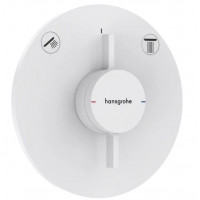 Смеситель для 2 потребителей hansgrohe DuoTurn S внешняя часть белый матовый 75418700