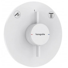 Смеситель для 2 потребителей hansgrohe DuoTurn S внешняя часть белый матовый 75418700