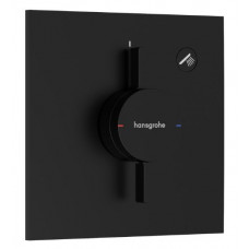 Смеситель для 1 потребителя hansgrohe DuoTurn E внешняя часть черный матовый 75617670