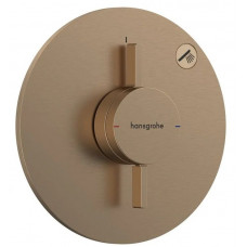 Смеситель для душа Hansgrohe DuoTurn S на 1 потребителя внешняя часть бронза 75618140