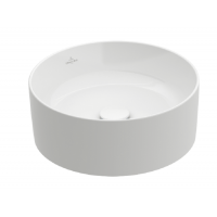 Раковина накладная Villeroy & Boch Collaro 400х400х145 мм CeramicPlus альпийский белый 4A1840R1