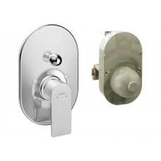 Смеситель для ванны Hansgrohe Rebris E однорычажный скрытого монтажа хром 72458000