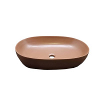 Раковина накладная Azzurra Elegance Circle 60x40 см Rame ECI60 RA