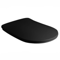 Сиденье для унитаза Kerasan Tribeca Slim с микролифтом черный матовый 519131