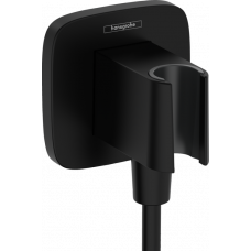 Шланговое подсоединение hansgrohe FixFit Q матовый черный 26887670 Шланговое подсоединение hansgrohe FixFit Q матовый черный 26887670