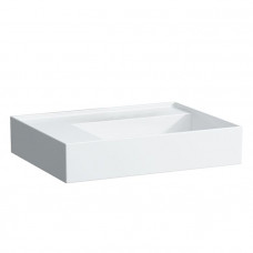 Раковина Laufen Kartell 60x46x12 см без отверстия без перелива полка слева белая 8.1033.5.000.112.1 Раковина Laufen Kartell 60x46x12 см без отверстия без перелива полка слева белая 8.1033.5.000.112.1