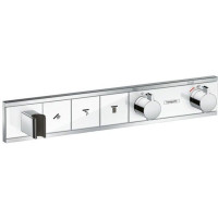 Термостат hansgrohe RainSelect скрытого монтажа для 3 потребителей белый/хром 15356400