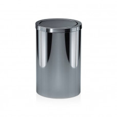 Корзина для бумаги Decor Walther DW 124 20x32 см с крышкой напольная сталь полированная 0607970