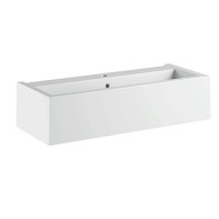 Раковина подвесная Kerasan Kanaal 120x40x25 см 1 отв. белый глянцевый 574201