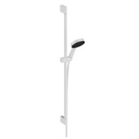 Душевой гарнитур Hansgrohe Pulsify 3jet со штангой 90 см белый матовый 24170700