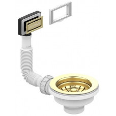 Выпуск для мойки Alveus 114 Gold new с рамкой и заглушкой гофра 1144841