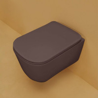 Унитаз подвесной Kerasan Tribeca 55 см безободковый Borgogna matt 511475
