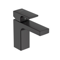 Смеситель для раковины hansgrohe Vernis Shape 100 без сливного гарнитура черный матовый 71569670