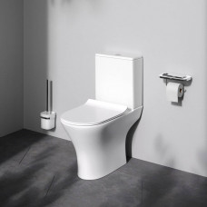 Унитаз-компакт напольный AM.PM Sense FlashClean с сиденьем микролифт C748600SC