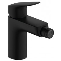 Смеситель для биде Hansgrohe Logis со сливным гарнитуром черный матовый 71200670