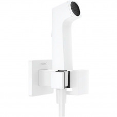 Гигиенический душ Hansgrohe 1jet E EcoSmart+ со смесителем держателем и шлангом 125 см матовый белый 29233700
