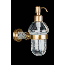 Дозатор для жидкого мыла подвесной Boheme Murano Cristal бронза 10912-CRST-BR Дозатор для жидкого мыла подвесной Boheme Murano Cristal бронза 10912-CRST-BR