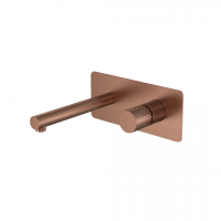 Смеситель для душа встраиваемый Boheme Stick с изливом 18.5 см матовая бронза 125-BRB