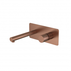 Смеситель для душа встраиваемый Boheme Stick с изливом 18.5 см матовая бронза 125-BRB