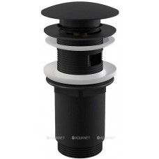 Водослив для умывальника AlcaPlast A392BLACK Click-Clack 5/4 черный A392BLACK