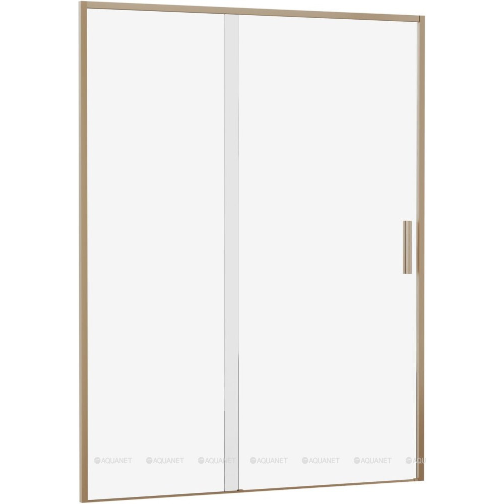 Душевая дверь в нишу Aquanet Pleasure Evo 1500 мм золотой никель Easy Clean AE65-N150-GBT