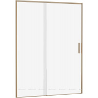 Душевая дверь в нишу Aquanet Pleasure Evo 1500 мм золотой никель Easy Clean AE65-N150-GBT
