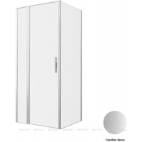 Душевое ограждение Allen Brau Priority 900х800 мм 8 мм серебро браш 3.31026.BA/3.31041.BA