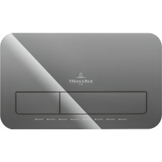 Клавиша смыва Villeroy & Boch ViConnect Glass Glossy Grey стекло 922400RA