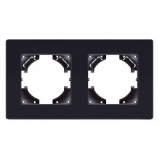 Рамка на 2 поста Kollinger Eleganz Acryl EA2BK