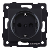 Розетка с заземлением, без рамки Kollinger  REA-002BM