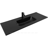 Раковина-столешница Aquanet Flat 120 черный матовый 00329258