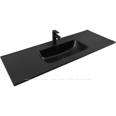Раковина-столешница Aquanet Flat 120 черный матовый 00329258