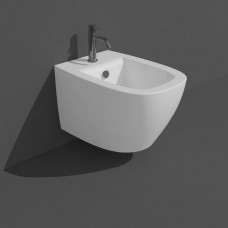 Биде подвесное Simas Juniper 53.5x37x32 см 1 отверстие белый глянец JU19bi