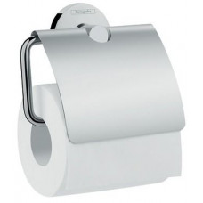 Держатель туалетной бумаги Hansgrohe Logis Universal с крышкой хром 41723000 Держатель туалетной бумаги Hansgrohe Logis Universal с крышкой хром 41723000