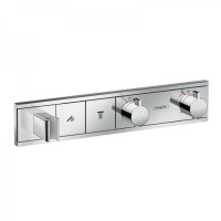 Смеситель для душа термостатический встраиваемый Hansgrohe RainSelect на 2 потребителя хром 15355000