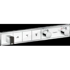 Комплект термостатического смесителя для душа Hansgrohe RainSelect белый/хром 15356400/15311180 15356400S Комплект термостатического смесителя для душа Hansgrohe RainSelect белый/хром 15356400/15311180 15356400S