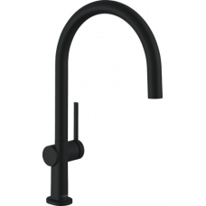 Смеситель для кухни Hansgrohe Talis M54 220 поворотный излив черный матовый 72804670