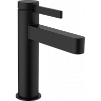 Смеситель для раковины Hansgrohe Finoris 113 мм с донным клапаном Push-Open черный матовый 76023670