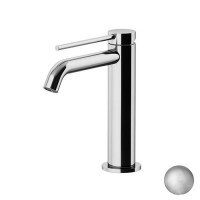 Смеситель для раковины Gattoni Circle Two высокий 177 мм с донным клапаном Nickel Spazzolato 9144/91NS