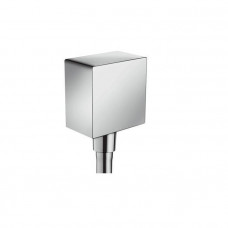 Шланговое подсоединение Hansgrohe FixFit Square хром 26455000 Шланговое подсоединение Hansgrohe FixFit Square хром 26455000