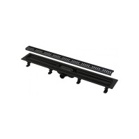 Душевой лоток Alca APZ10 850 мм черный матовый с решеткой APZ10BLACK-850M